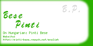 bese pinti business card